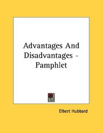 Advantages And Disadvantages - Pamphlet