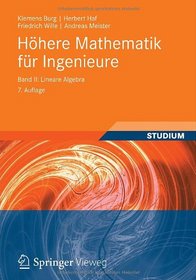 Hhere Mathematik fr Ingenieure Band II: Lineare Algebra (Teubner-Ingenieurmathematik) (German Edition)