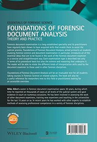 Foundations of Forensic Document Analysis: Theory and Practice (Essential Forensic Science)