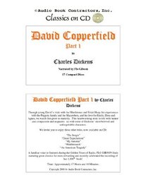 David Copperfield - Part 1 (Classic Books on CD Collection) [UNABRIDGED] (Classic Books on Cds)