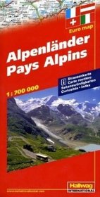 Rand McNally Hallwag Alpine Countries Regional Road Map