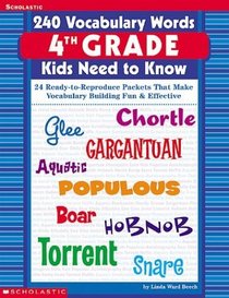 240 Vocabulary Words 4th Grade Kids Need To Know
