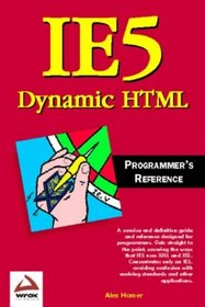 IE5 Dynamic HTML Programmer's Reference