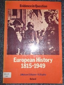 European History, 1815-1949