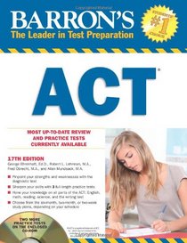 Barron's ACT with CD-ROM, 17th Edition (Barron's Act (Book & CD-Rom))