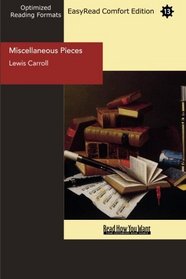 Miscellaneous Pieces (EasyRead Comfort Edition)