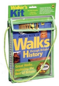 Aa Pocket Historical Walks Kit: Pocket Book of Walks Through Britain's History & Pedometer (Pocket Walks)