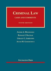 Criminal Law, 9th (Foundation Press) (University Casebooks)