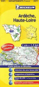 Ardeche, Haute-Loire Road Map 331 (1:150,000 France Series, 331)