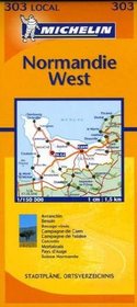 Michelin Calvados, Manche (Michelin Local France Maps)