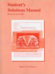 Student Solutions Manual for Trigonometry