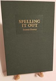 Spelling it Out Limited Edition (300)
