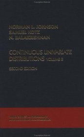 Continuous Univariate Distributions, Vol. 2 (Wiley Series in Probability and Statistics)
