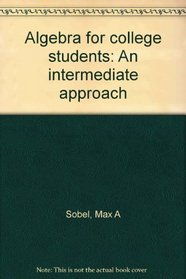 Algebra for college students: An intermediate approach