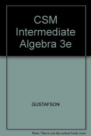 Csm Intermediate Algebra 3e