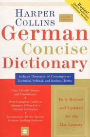 HarperCollins German Concise Dictionary (Harpercollins Concise Dictionaries)