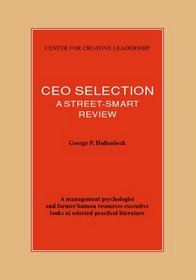 Ceo Selection: A Street-Smart Review