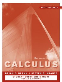 Calculus, Multivariable Student Study and Solutions Companion