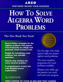 How to Solve Algebra Word Problems (Study Aids/On-the-Job Reference)
