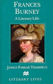 Frances Burney: A Literary Life (Macmillan Literary Lives)