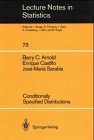 Conditionally Specified Distributions (Springer Series in Statistics)