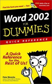 Word 2002 for Dummies Quick Reference