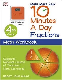 10 Minutes a Day: Fractions, Fourth Grade