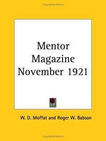 Mentor Magazine November 1921