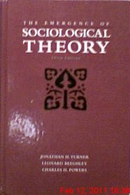 The Emergence of Sociological Theory (Sociology)