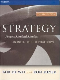 Strategy--Process, Content, Context: An International Perspective