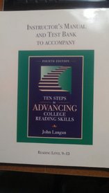 Instructor's Manual and Test Bank to Accompany Ten Steps to Advancing College Reading Skills  (Reading Level 9-13)