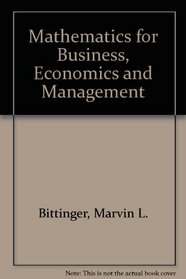 Mathematics for Business, Economics and Management