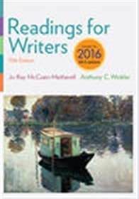 Readings for Writers, 2016 MLA Update