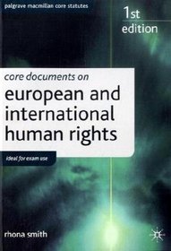 Core Treaties on European & Internationa (Palgrave Macmillan Core Statut)