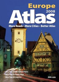 AAA 2008 Europe Road Atlas (Aaa Europe Road Atlas)