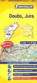 Doubs, Jura Road Map #321 (1:150,000 France Series, 321)