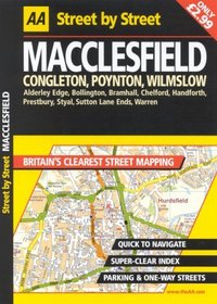 AA Street by Street: Macclesfield, Congleton, Poynton, Wilmslow
