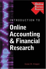 Introduction to Online Accounting  Financial Research (Business Research Solutions Series)