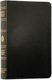 ESV Classic Reference Bible, Premium Bonded Leather, Black, Red Letter Text, Thumb Indexed