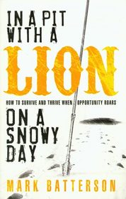 In a Pit  With a Lion On a Snowy Day