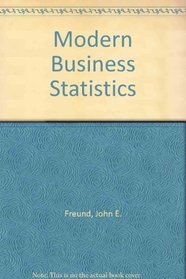 Modern Business Statistics