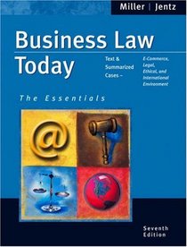 Business Law Today : The Essentials (with Online Research Guide)