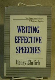 Writing Effective Speeches (Paragon House Writer's Series)