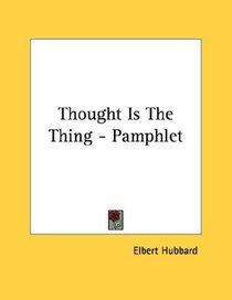 Thought Is The Thing - Pamphlet