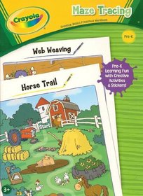 Crayola Maze Tracing - Preschool / Pre-K Workbook