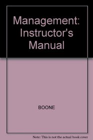 Management: Instructor's Manual