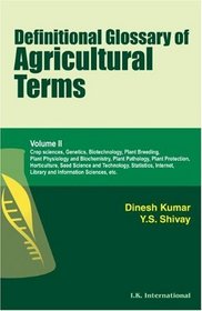 Definitional Glossary of Agricultural Terms (Volume II)