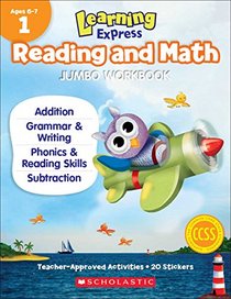 Learning Express Reading and Math Jumbo Workbook Grade 1