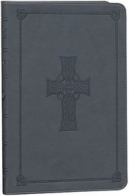 Bible, English Standard Version (ESV), Thinline TruTone Edition (Charcoal, Celtic Cross Design, Red Letter)