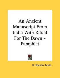 An Ancient Manuscript From India With Ritual For The Dawn - Pamphlet